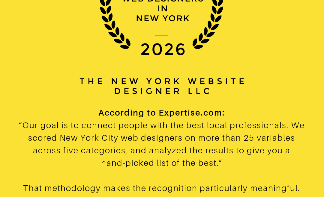 Best Web Designers in New York 2026: The New York Website Designer Recognized Again
